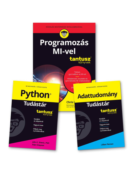 CSOMAGBAN OLCSÓBB 2. Programozás MI-vel - Python - Adattudomány 15 880,00 Ft TANTUSZ Könyvek