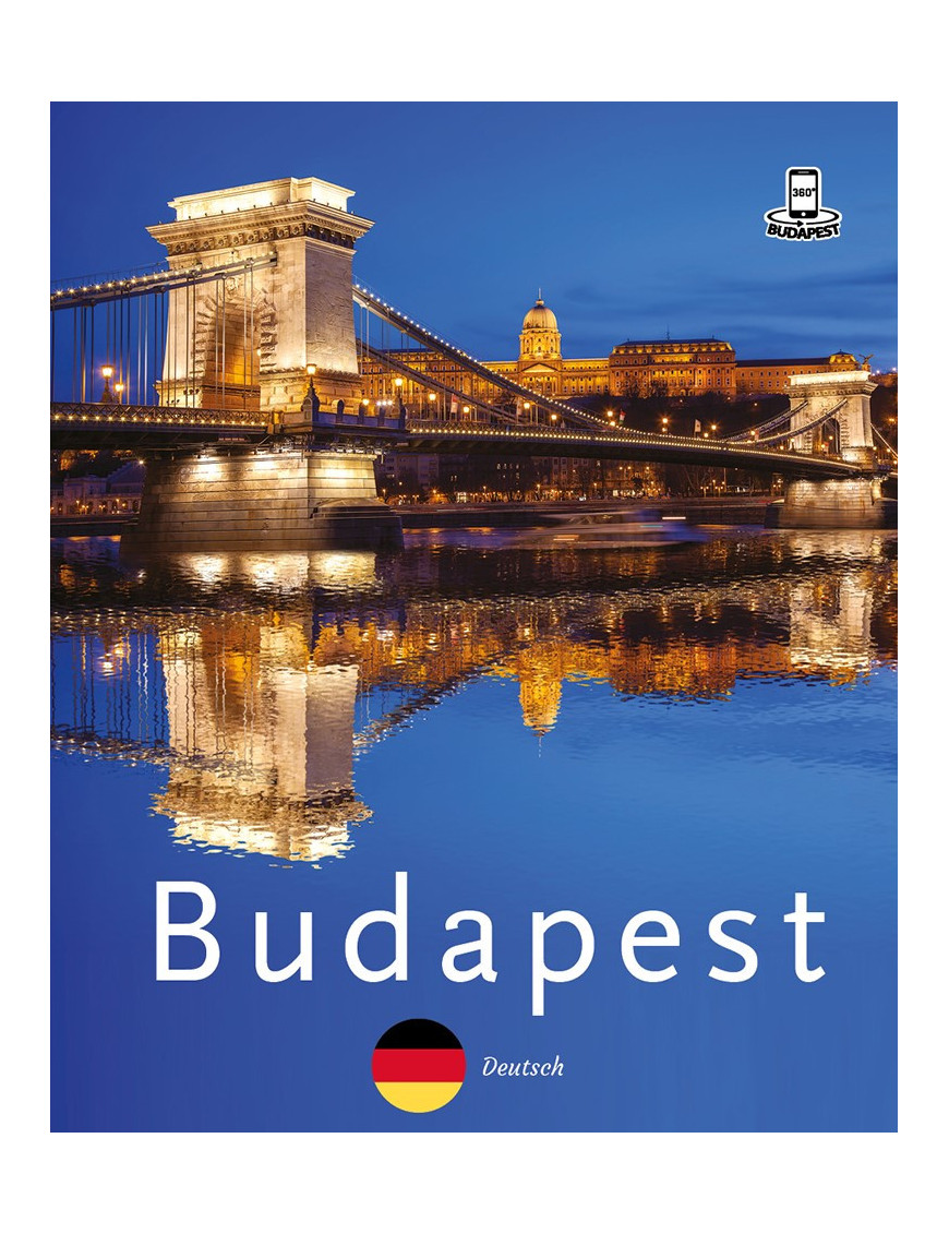 Budapest 360° útikalauz mobil alkalmazással – német 2 400 Ft Idegen nyelvű könyvek